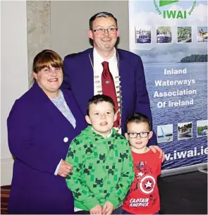  ??  ?? Alan with his family at IWAI AGM 2019.