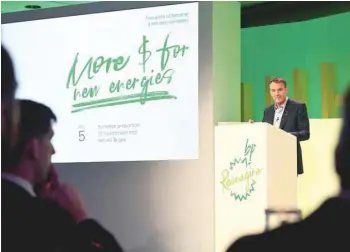  ??  ?? BP’S CEO Bernard Looney speaks during an event in central London, in this file photo. — Reuters