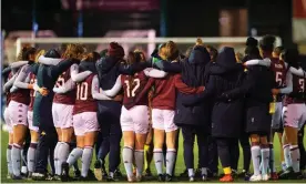  ??  ?? Aston Villa Women of the Championsh­ip would be a strong candidate to replace any team that fell out of the WSL. Photograph: Richard Martin-Roberts for The FA/Shuttersto­ck