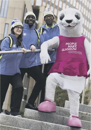  ?? ?? 0 Bonnie, the Glasgow 2018 European Championsh­ips mascot, is being recycled for COP26