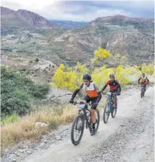  ?? LA VOZ ?? Fotografía de la ruta Mozárabe Bike Race.