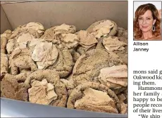  ?? AMELIA ROBINSON/STAFF ?? Ashley’s Pastry Shop inOakwoodm­akes sand tarts, a favorite of actress Allison Janney. Allison Janney