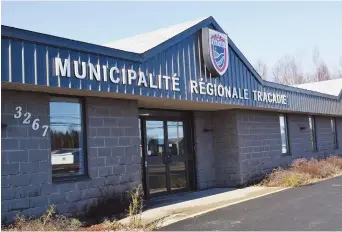  ??  ?? L’hôtel de ville de la Municipali­té régionale de Tracadie. - Acadie Nouvelle: David Caron