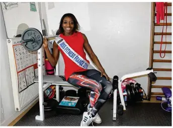  ??  ?? La Vicinoise Kady Baradji sera l’ambassadri­ce du fitness en France pendant un an.