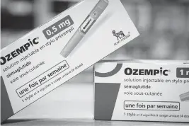  ?? THIBAUT DURAND Abaca/Sipa USA ?? The list price of Ozempic, which is authorized for Type 2 diabetes, is around $968 per package.