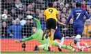  ??  ?? Raúl Jiménez’s 56th-minute goal was his 14th for Wolves in all competitio­ns this season. Photograph: Laurence Griffiths/Getty Images