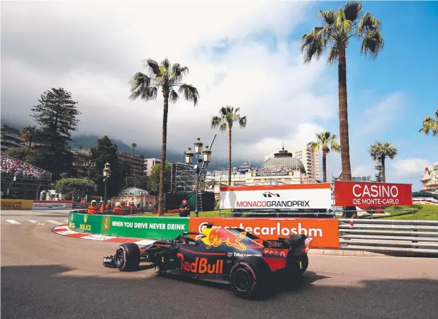  ?? Picture: GETTY IMAGES ?? RECORD-BREAKER: Daniel Ricciardo during practice for the Monaco Formula One Grand Prix.