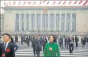  ?? REUTERS ?? ▪ Delegates at the Great Hall of the People on Saturday.