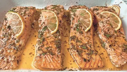  ?? ROBIN MILLER/SPECIAL TO ARIZONA REPUBLIC ?? Salmon cooks quickly, making it ideal for weeknight dinners.