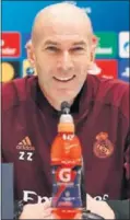  ??  ?? Zidane, sonriente ayer.