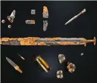  ?? ?? Early medieval weapons and jewellery found in southweste­rn Germany near the Danube River