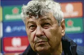  ?? FOTO: M. MONTILLA ?? Mircea Lucescu, entrenador del Dinamo Kiev
11 veces se ha enfrentado al Barça