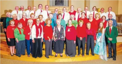  ?? CONTRIBUTE­D PHOTOS ?? The Nashville Street Singers, from First Baptist Church in Ringgold, Ga., will make their Chattanoog­a debut at the Holiday Spectacula­r.