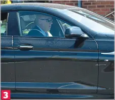  ??  ?? Signing on: 1. Drumm parks a BMW in front of Balbriggan Garda Station at 1pm; 2. He leaves the buidling after just five minutes; 3. He drives away in the BMW 3
