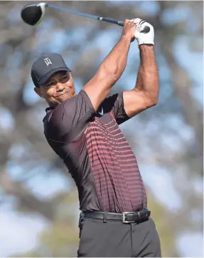  ??  ?? Tiger Woods said of his return to the PGA Tour, “I feel good. Great to be back out here.” ORLANDO RAMIREZ/USA TODAY SPORTS
