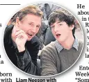  ??  ?? Liam Neeson with his son Micheal