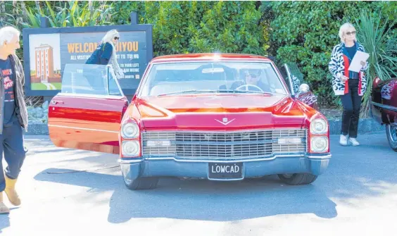  ?? ?? This Cadillac was much admired by the more than 400 spectators at Tui Brewery.