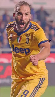  ?? GETTY ?? Gonzalo Higuain, 29 anni: finora 3 gol in A e uno in Champions