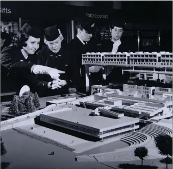  ??  ?? „ A model of the grand plan for Cumbernaul­d town centre, only part of which was built.