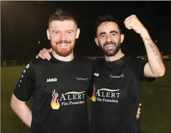  ??  ?? Goal scorers Gerry Brennan and Aaron Murren.