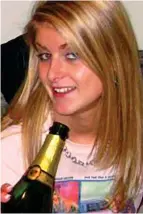  ??  ?? Party: Rebecca Boyle, 32, at an earlier celebratio­n