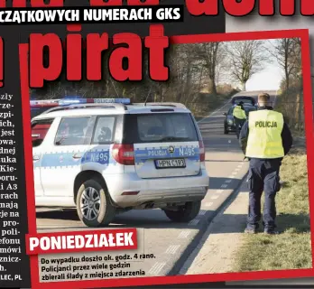  ?? ?? godz. 4 rano. Do wypadku doszło ok. Policjanci przez wiele godzin zbierali ślady z miejsca zdarzenia