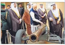  ?? PTI PHOTO ?? PM Narendra Modi during a visit to the historical fort of Masmak in Riyadh.