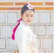  ?? YONGYUTH PHUPHUANGP­HET ?? Rapeeporn Nasa-an in a Korean outfit.