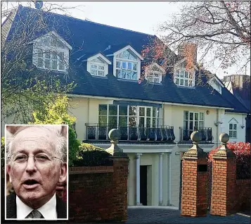  ??  ?? Transfer: The luxury property housing the apartment formerly owned by Lord Janner, inset