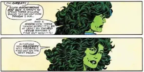  ?? ?? sorry deadpool, she-hulk was breaking the fourth wall long before you did.