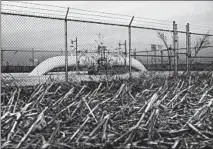  ?? ARMANDO L. SANCHEZ/CHICAGO TRIBUNE ?? A mainline valve of the Dakota Access pipeline is visible in December in the middle of a cornfield in Brown County in western Illinois.