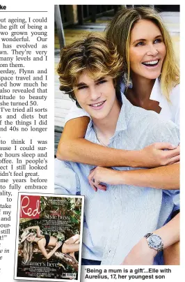  ??  ?? ‘Being a mum is a gift’...Elle with Aurelius, 17, her youngest son