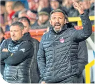  ??  ?? Aberdeen gaffer Derek Mcinnes