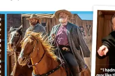  ??  ?? A nearly unrecogniz­able Jeff made for a terrifying one-armed villain in Netflix’s 2017 Western miniseries Godless.