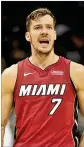  ?? BRANDON DILL / ASSOCIATED PRESS ?? Heat guard Goran Dragic is day-to-day after hurting his left elbow Saturday.