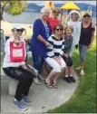  ?? Special to The Okanagan Weekend ?? Jeanette Dunagan and friends at Rotary Beach play date.