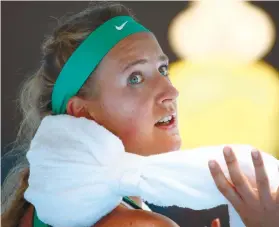  ?? AP FOTO ?? DISPUTE.
Victoria Azarenka, who won the Australian Open in 2012 and 2013, is skipping this year’s event as she is in a custody dispute over her son Leo, who was born last Dec. 19.