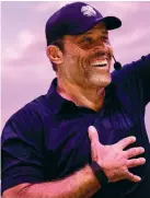  ??  ?? Tony Robbins, owner of Namale Resort and Spa, American author, coach, motivation­al speaker, and philanthro­pist.