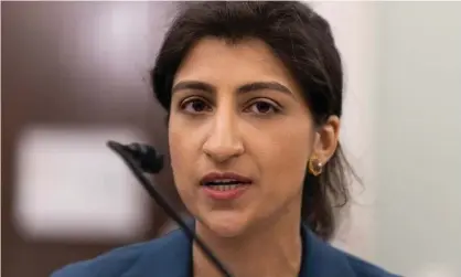  ??  ?? Lina Khan served on the staff of the House judiciary committee’s antitrust panel. Photograph: Graeme Jennings/EPA