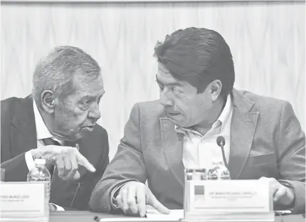  ?? /LAURA LOVERA ?? Los diputados Porfirio Muñoz Ledo y Mario Delgado