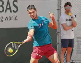  ?? Clive Brunskill/Getty Images ?? Spain’s Carlos Alcaraz, 19, is seeded No. 6 for the French Open, but is considered one of the clear favorites to win at Roland Garros.