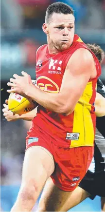  ?? Picture: AAP IMAGE ?? Suns intercept marking specialist Steven May has become a prime target for Melbourne.