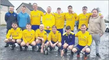  ?? ?? The Brideview Utd B team that won the league on Sunday last.