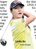  ?? Getty Images ?? Lydia Ko