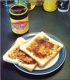  ?? WIKICOMMON­S ?? Vegemite on toast.