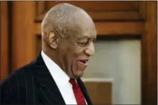  ?? ASSOCIATED PRESS ?? Actor and comedian Bill Cosby leaves the courtroom after a pretrial hearing for his sexual assault case at the Montgomery County Courthouse in Norristown on Friday.