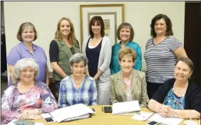  ??  ?? Top left: Kelly Payne, Kim Glass, Lori Hamilton, Margo Strickland, Martha Merrill; Bottom left: Fran Mitchell,
Vicki Deskin, Beth Morgan, Marilyn McCulloch; Not Pictured: Linda Knowles, Linde Huddleston