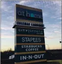  ?? PHOTO BY GEORGE AVALOS ?? At Home is opening a home decor store in the Coleman Landings retail center at 750 Newhall Drive.