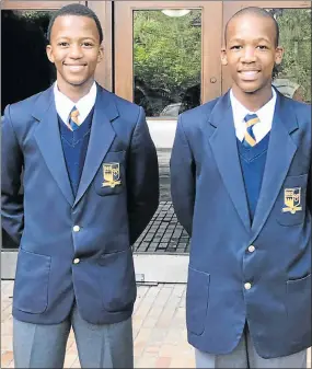  ??  ?? TERRIFIC FEATS: Graeme College bowlers were in good form the past week with Siqamo Majodina, left, (second team) taking five wickets for four runs, including four consecutiv­e wickets, and Sunny Makalima (U15A) claiming seven for 29 in 12 overs