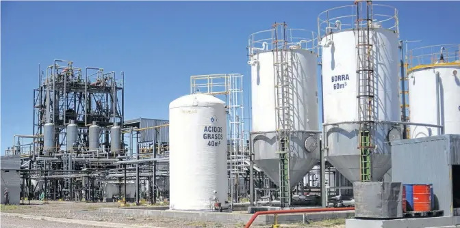  ?? PABLO PRESTI - LA NUEVA. ?? BioBahia SA en una empresa dedicada, desde 2011, a la producción de biodiesel y glicerina a partir de aceite crudo de soja.